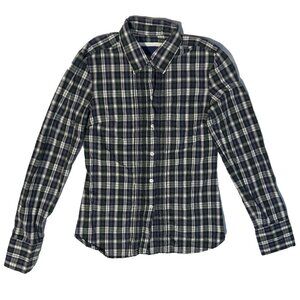 American Eagle Outfitters Forest Green Plaid Button Up Shirt - XS